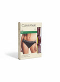 ELIFE BOUTIQUE - Pack de 3 bragas bikini Calvin Klein negras de algodón elástico con cinturilla de logo.