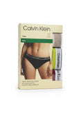 ELIFE BOUTIQUE pack de 3 braguitas bikini Calvin Klein de algodón elástico para mujer con cintura con logo.