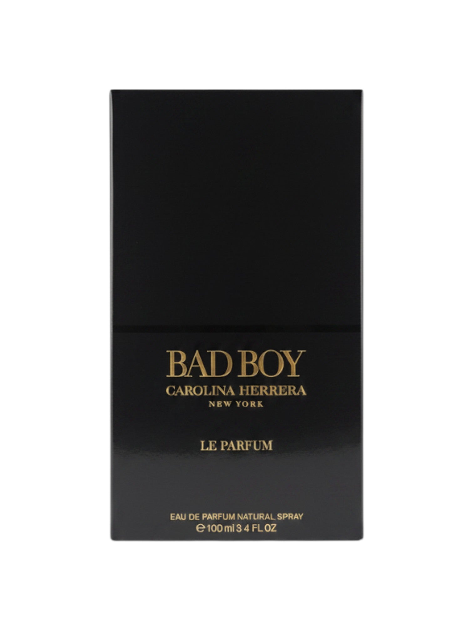 Elife Boutique Carolina Herrera Bad Boy Le Parfum para hombre, 100ml, spray de perfume natural. Caja negra con detalles dorados.