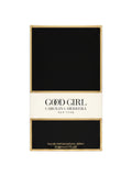 ELIFE BOUTIQUE Carolina Herrera Good Girl Eau de Parfum para mujer, 2.7 oz. Caja negra con detalles dorados y banda blanca con el nombre del producto.