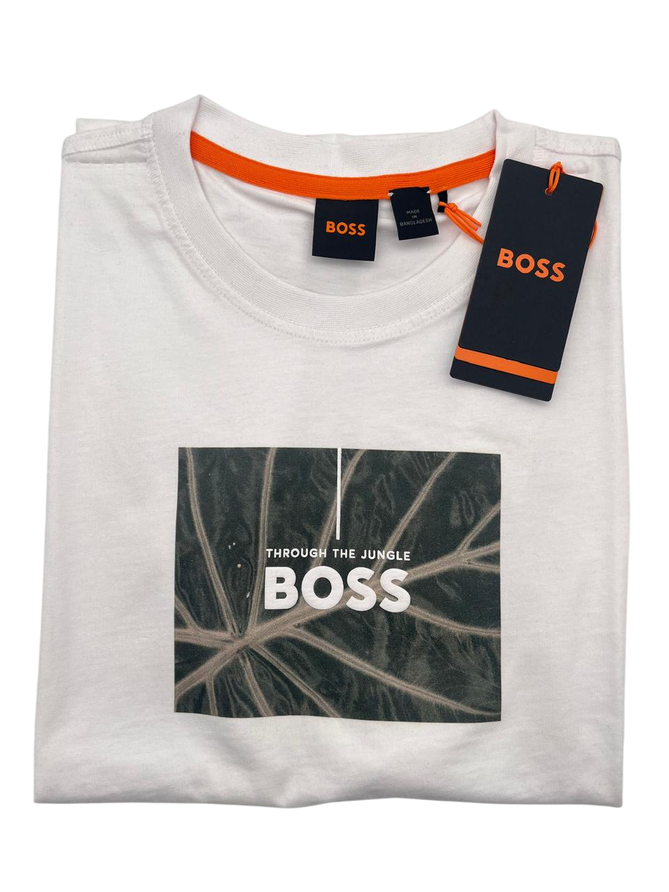 PLAYERA BOSS TE INJUNGLE  BLANCA