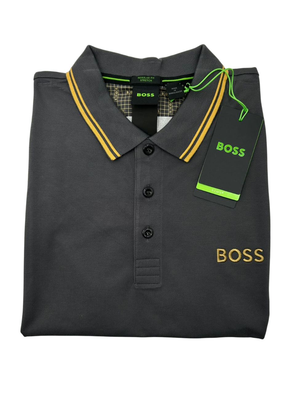 POLO BOSS PADDY PRO GRIS DORADO