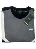 PLAYERA BOSS TEE 5 GRIS BLANCO