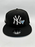 New Era Edicion Yankees Negro Corazon Azul