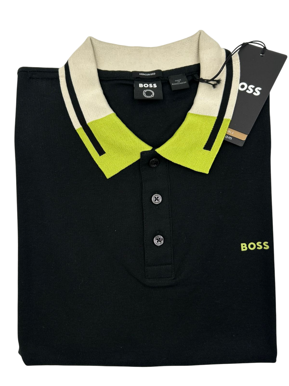 POLO BOSS PARLAY 159 NEGRA VERDE