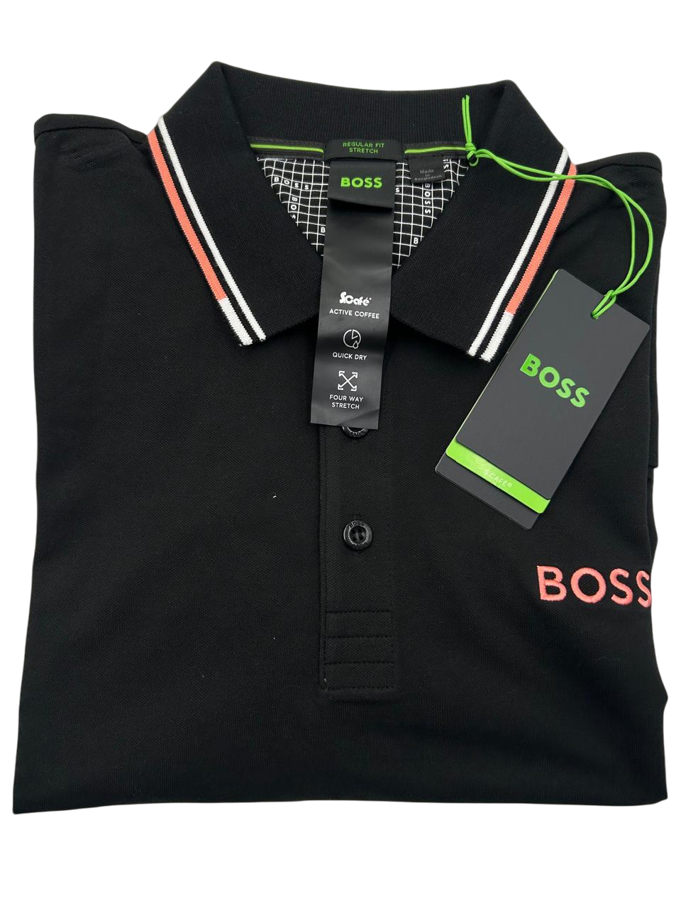 POLO BOSS PADDY PRO NEGRA SALMON