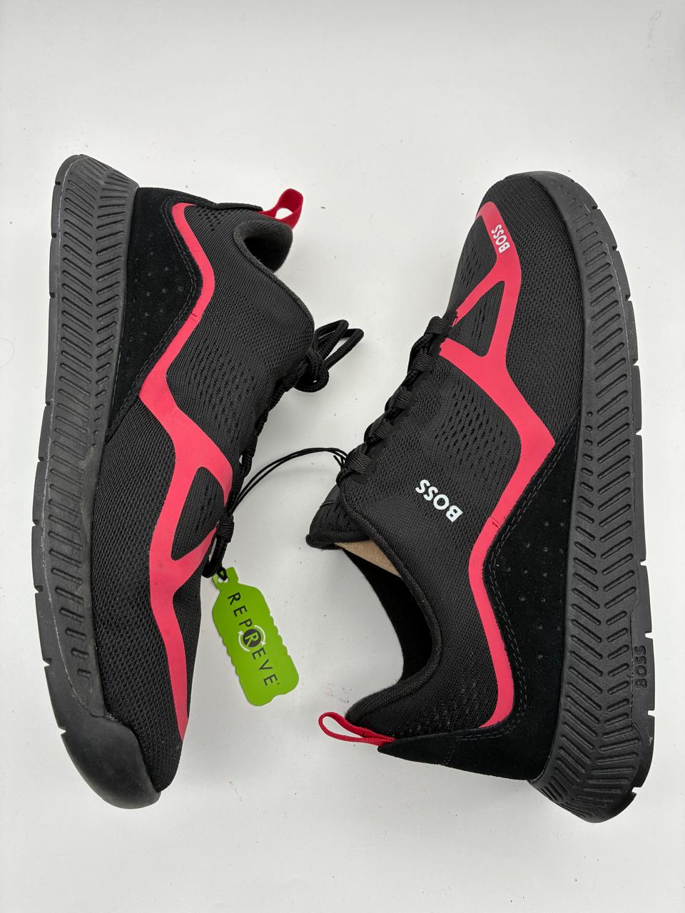 BOSS Titanium Runn Negro Rojo