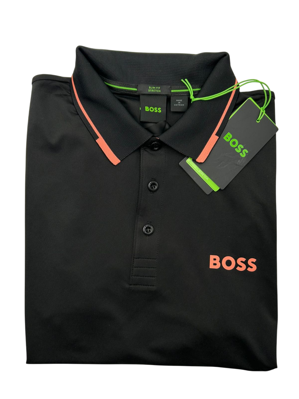 POLO BOSS PAUL PRO NEGRA ROSA