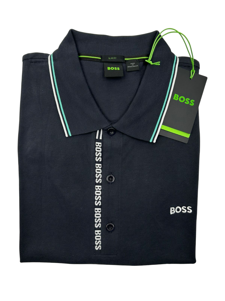 POLO BOSS PAULE 4_NCSA AZUL TURQUESA