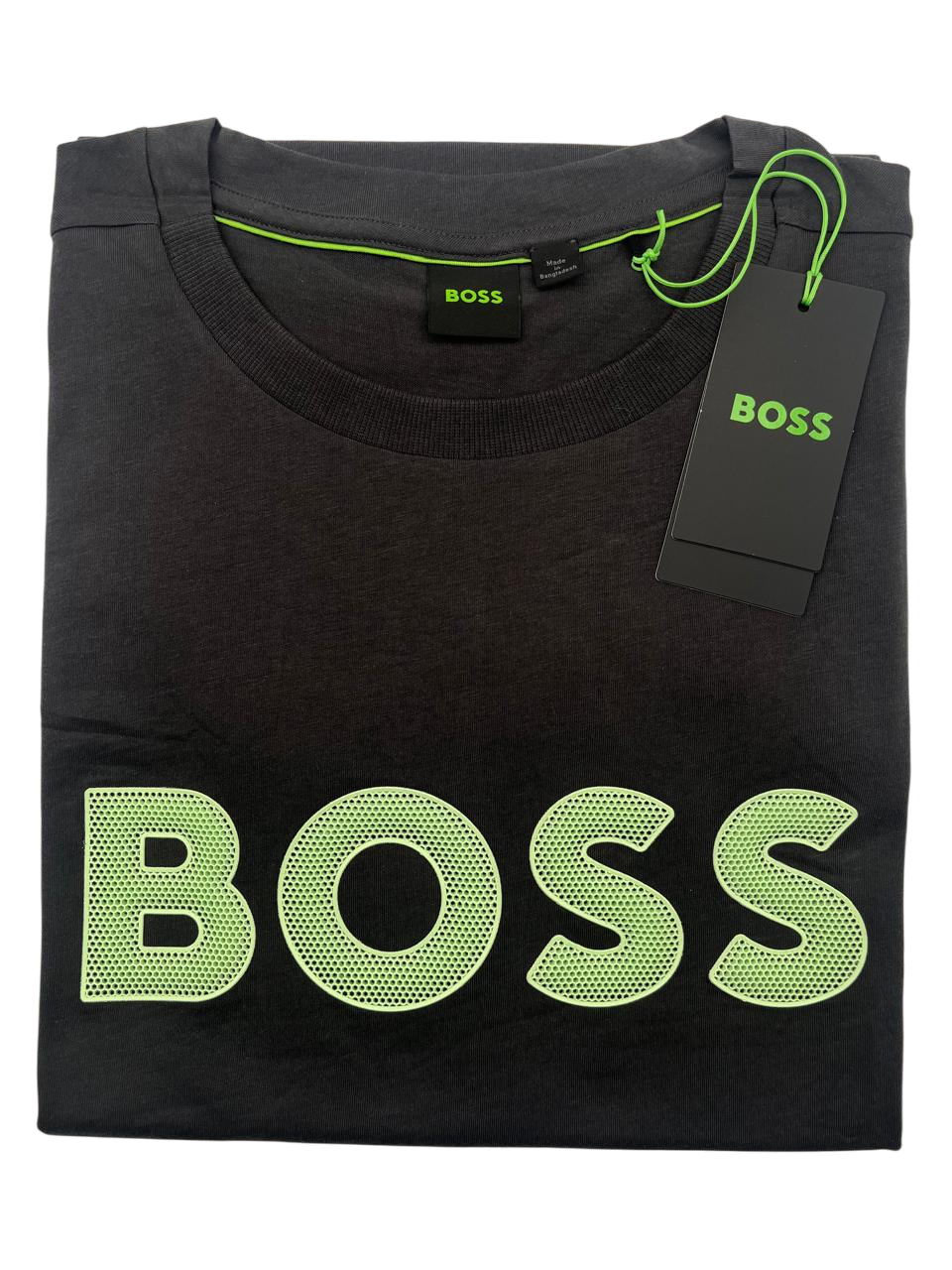 PLAYERA BOSS TEE 1 NEGRO VERDE