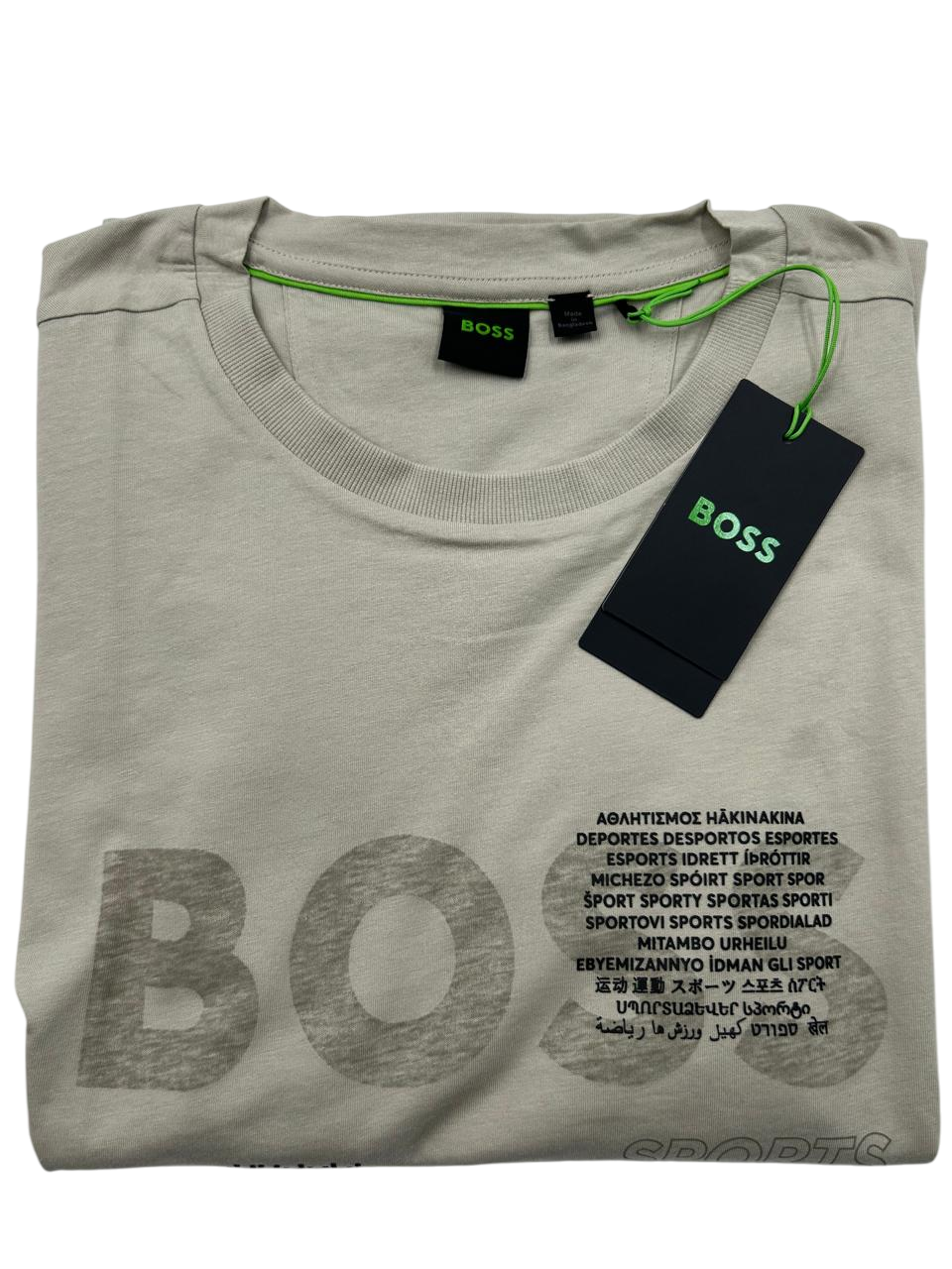 PLAYERA BOSS TEE 3 BEIGE