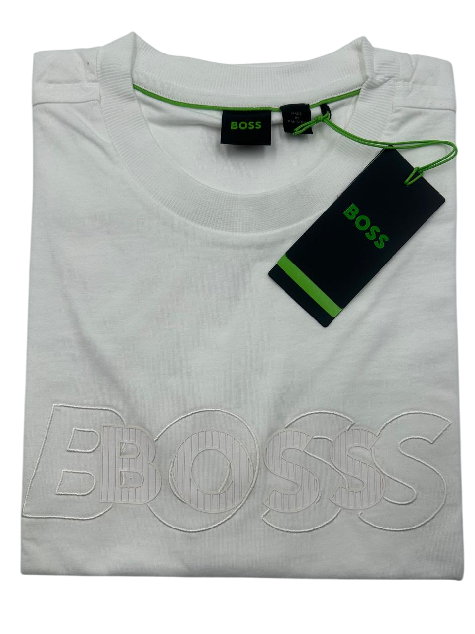 PLAYERA BOSS TEE DROPNEEDLE BLANCO