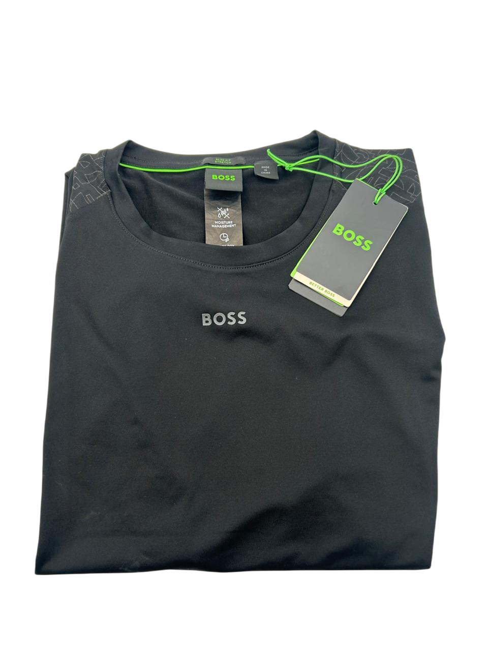 PLAYERA BOSS TEE ACTIVE 1 NEGRA