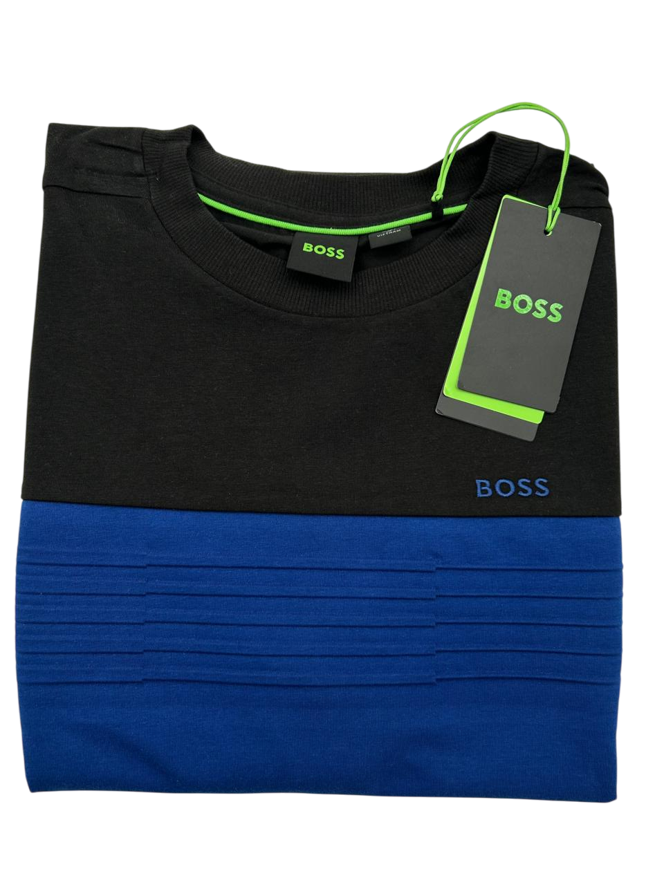 PLAYERA BOSS TEE 5 NEGRA AZUL