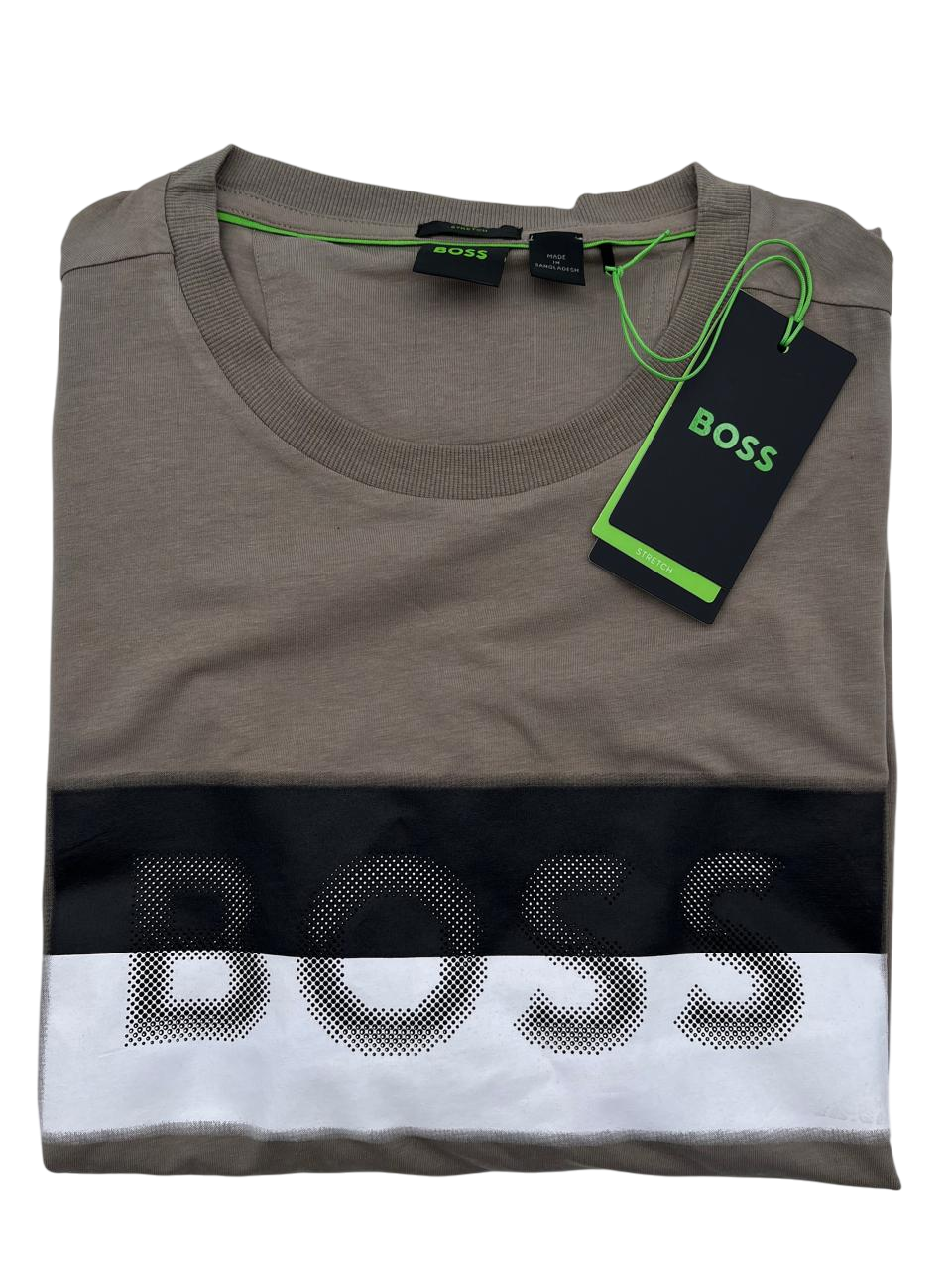 PLAYERA BOSS TEE 9 BEIGE