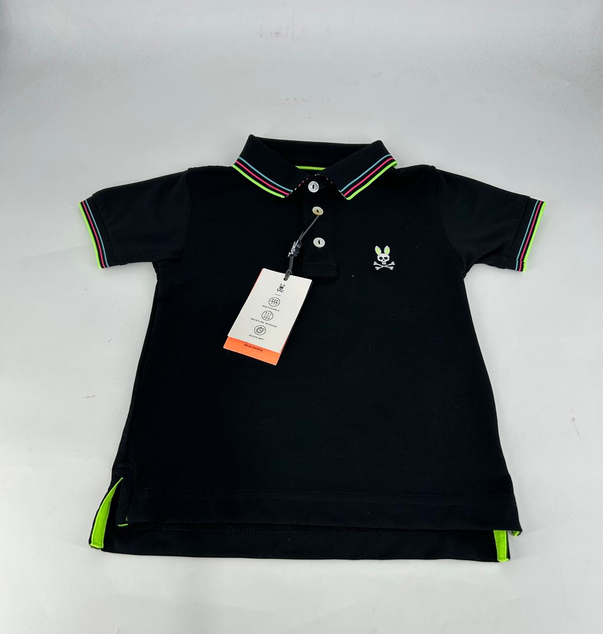 POLO PSYCHO BUNNY NIÑO B0K600C200 BLACK