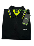POLO BOSS PAUL CURVED_NCSA NEGRO VERDE