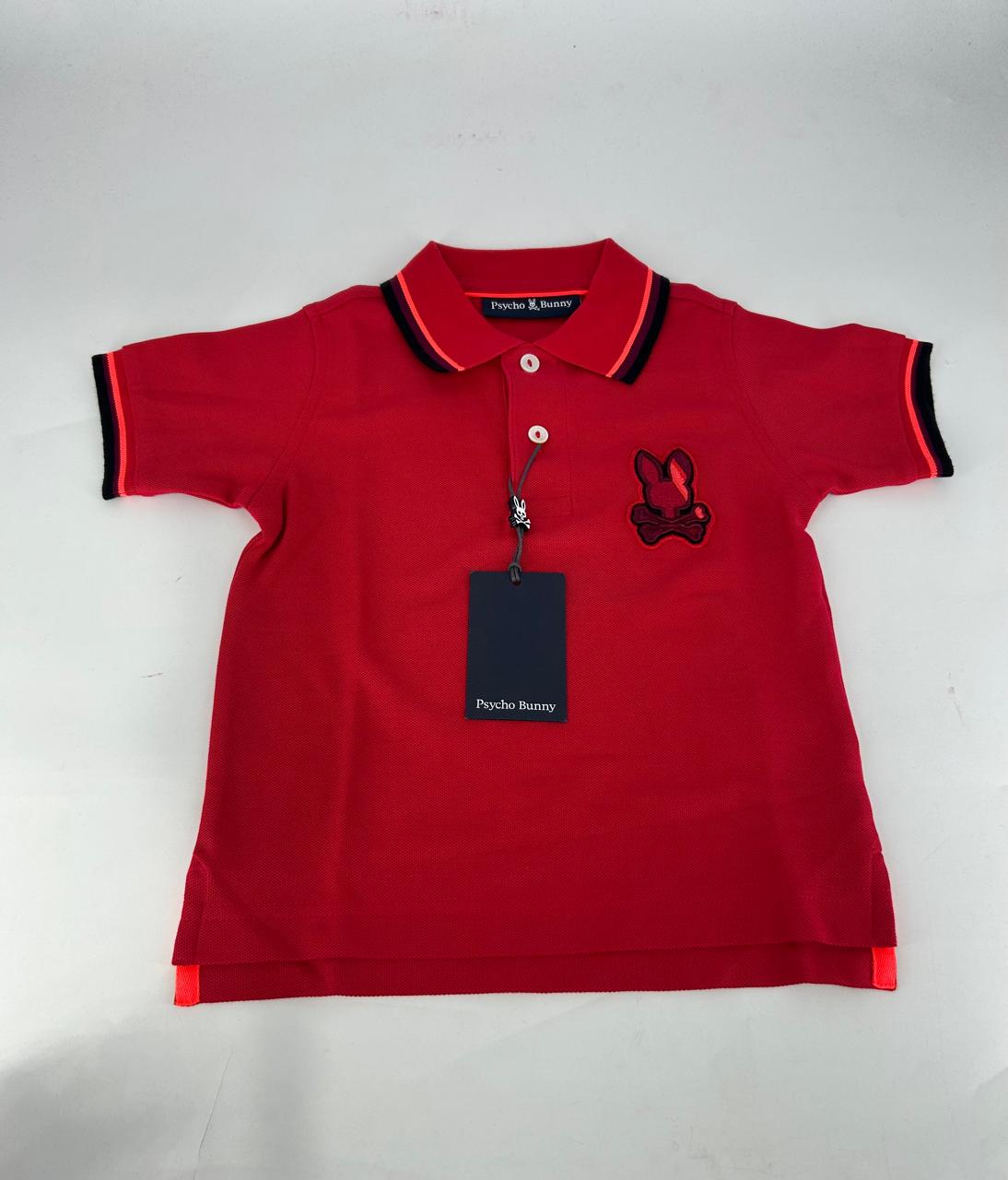 POLO PSYCHO BUNNY NIÑO B0K600A2PC1 ROJO