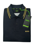 Polo Boss Paul Azul Dorado