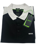 POLO BOSS PAULE 3 NEGRA BLANCA