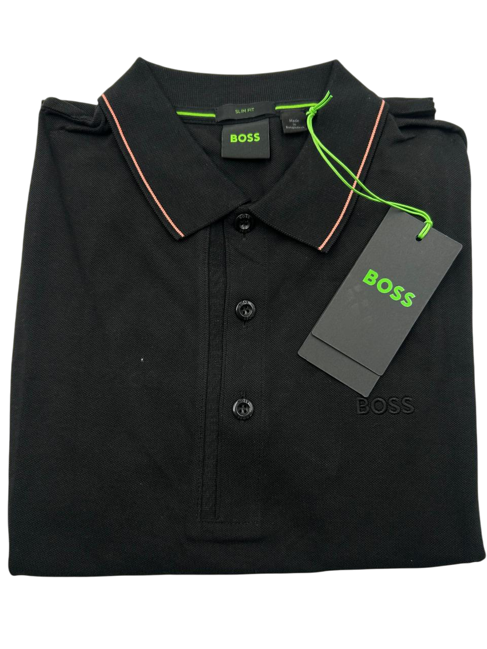 POLO BOSS PAULE 4 NEGRA ROSA