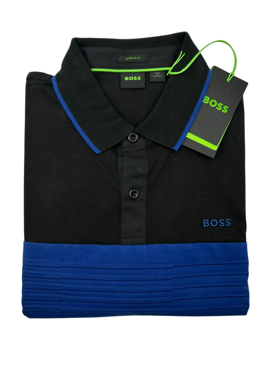 POLO BOSS PAVEL NEGRA AZUL