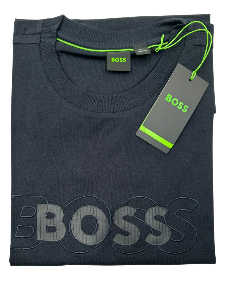 PLAYERA BOSS TEEDROPNEEDLE AZUL MARINO