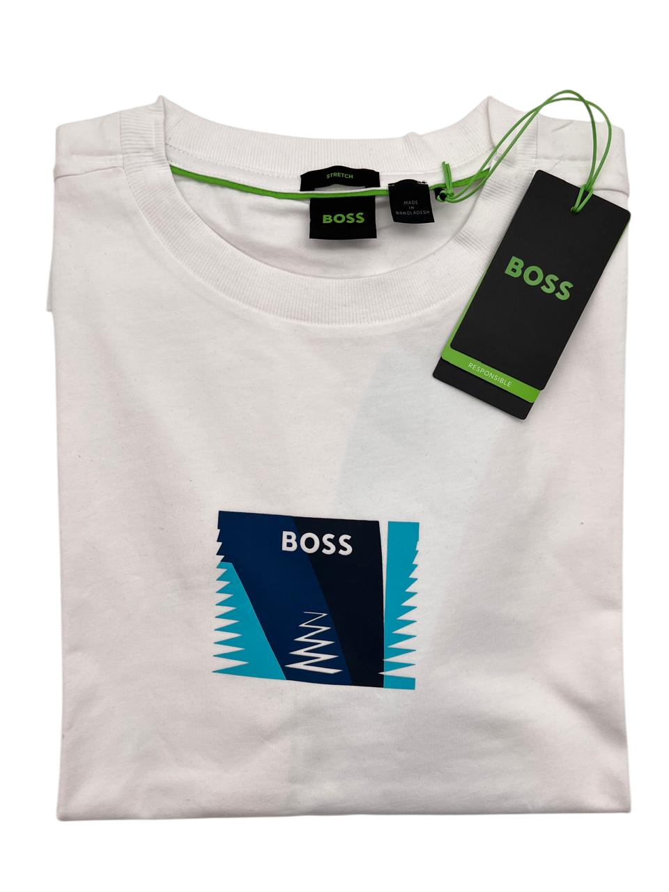 PLAYERA BOSS TEE 6 BLANCA